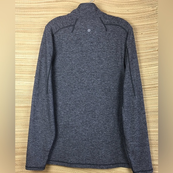 Lululemon Surge Warm 1/2 Zip Silver Heathered Dark Slate Size XL - Picture 9 of 13